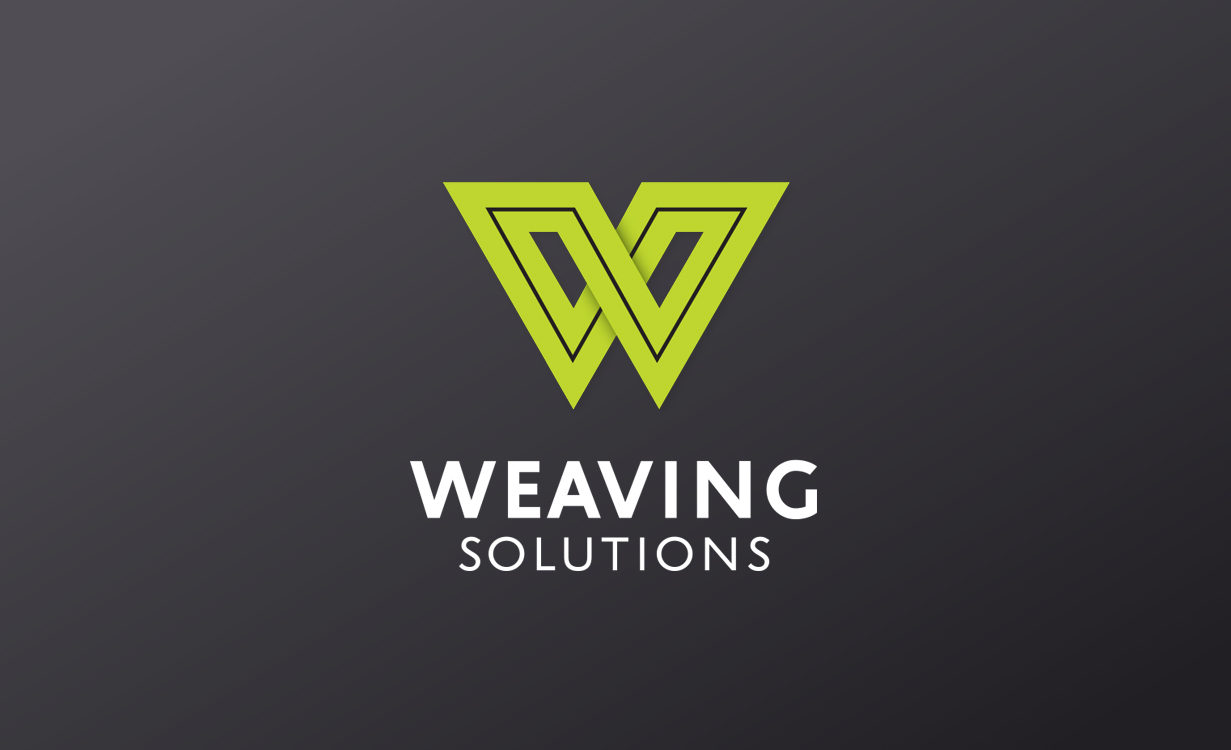 Weaving Solutions logo, business card and stationery design by Tegan Swyny of Colour Cult, Graphic Designer North Brisbane.